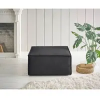 Home affaire Hocker "SHERWOOD", anthrazit, B:80cm H:42cm T:80cm, 100% Polyester, Hocker, Hocker, Hocker quadratisch, ideale Ergänzung zum Loveseat SHERWOOD