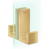 Hansgrohe AXOR UNIVERSAL Rectangular Duschtürgriff, 6-12mm Glasdicke, Metall, 42639250, Farbe: Brushed Gold Optic