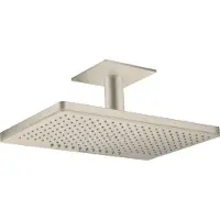 Hansgrohe AXOR ShowerSolutions Kopfbrause 460/300 2-jet, Deckenanschluss, 35279820, Farbe: Brushed Nickel