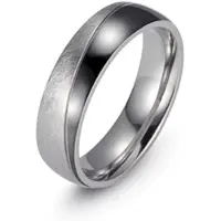 Firetti Trauring "Schmuck Geschenk "LIEBE" mit Vertiefung, ca. 7,0mm breit" Gr. 54, schwarz (edelstahlfarben, schwarz), Fingerringe, 54, Edelstahl, 7mm, Trauring