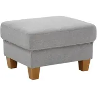 Otto Home Polsterhocker "Conville", grau, B:63cm H:48cm T:74cm, 100% Polyester, Hocker, Polsterhocker, Passend zur Servie "Conville", mit Federkern