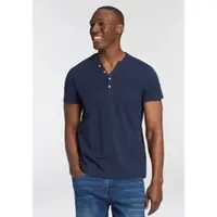 Bruno Banani T-Shirt Mit geknöpften V-Ausschnitt
