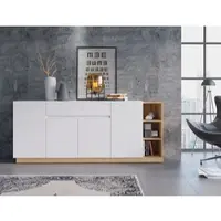 Otto Home Kommode "Bristol", braun (alpinweiß, coast evoke eichefarben), B:207,8cm H:86,3cm T:40cm, Holzwerkstoff, Sideboards, Kommode, Breite ca. 208 cm