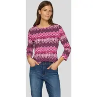 Rabe 3/4-Arm-Shirt mit grafschem Muster