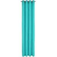Wirth Vorhang "Holmsund 288g/qm" Gr. 9, blau (türkis), B:172cm H:200cm, Chenille, Polyacryl, Gardinen, Vorhang