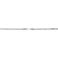 Firetti Armband "Schmuck Geschenk Silber 925 Armkette ID-Platte Figarokette" Gr. 21, silber (silberfarben), Armbänder, Herren, 21, Silber 925 (Sterlingsilber), Armband