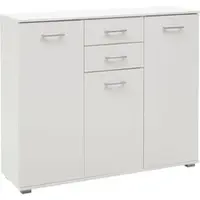 Priess Hochkommode "Lindau", weiß, B:123cm H:103cm T:38cm, Holzwerkstoff, Sideboards, Hochkommode