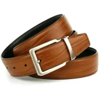 Anthoni Crown Ledergürtel , Herren, Gr. 90, schwarz (cognac, schwarz), Leder, unifarben, Gürtel Ledergürtel, Wendegürtel in cognac und schwarz, Schließe silberfarben