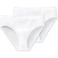 Schiesser Slip "Slip Cotton Essentials 2er Pack", Damen, Gr. L, weiß, Obermaterial: 100% Baumwolle CO., Unterhosen Slip