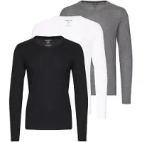 !Solid V-Ausschnitt-Pullover SOLID "V-Shirt SDBasil", Herren, Gr. M, bunt (3), Obermaterial: 60% Baumwolle CO. 40% Polyester PES., Shirts V-Ausschnitt-Pullover