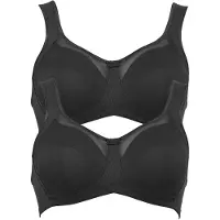 Anita Entlastungs-BH "Komfort BH Clara", Damen, Gr. 75, Cup E, schwarz (schwarz schwarz), Obermaterial: 85% Polyamid PA. 15% Elasthan EL., BHs Entlastungs-BH