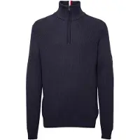 FQ1924 Strickfleece-Pullover "Strickpullover FQKyle", Herren, Gr. L, blau (salute), Obermaterial: 95% Baumwolle CO. 5% Polyamid PA., Pullover Strickfleece-Pullover