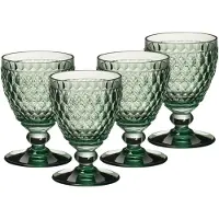 Villeroy & Boch Weißweinglas "Weißweingläser Boston Coloured 230 ml 4er Set", grün, Glas, Trinkgefäße, Weißweinglas
