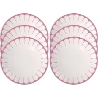 Villeroy & Boch Frühstücks-/Dessertteller Fleur White / Cassis Ø21cm (6er-Set)