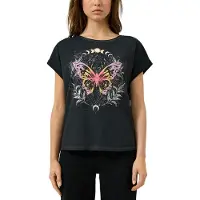 s.Oliver QS Damen T-Shirt 2175261 Grey/Black XXL