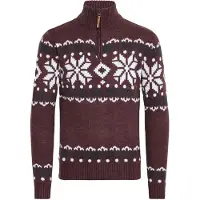 !Solid Troyer SOLID "Troyer SDNorwin", Herren, Gr. L, rot (wine r mel), Obermaterial: 100% Polyacryl PAN., Pullover Troyer