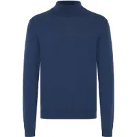 Casual Friday Rollkragenpullover "Rollkragenpullover CFEdin", Herren, Gr. L, blau (medieval blau melange), Obermaterial: 95% Baumwolle CO. 5% Kaschmir WS., Pullover Rollkragenpullover