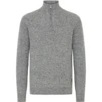 Indicode Troyer "Troyer IDBratram", Herren, Gr. L, grau (grau mix), Obermaterial: 58% Polyacryl PAN. 32% Polyester PES. 7% Wolle mw. 3% Elasthan EL., Pullover Troyer