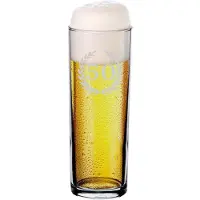 Luxentu Bierglas "Kölschglas Kölner Stange mit Gravur 50. Jubiläum 0,2 Liter transparent"