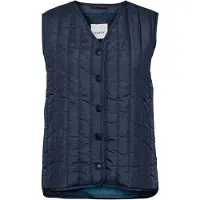 Oxmo Steppweste "Steppweste OXSadget", Damen, Gr. L, blau (total eclipse), Obermaterial: 100% Polyester PES., Westen Steppweste