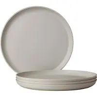 Mepal Speiseteller "Essteller Silueta ø 26 cm 4er Set", weiß (nordic weiß), L:26cm, Speiseteller, Speiseteller