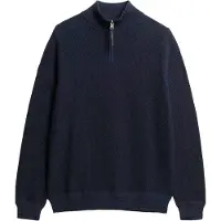Superdry für Herren. M6110682A Pullover Textur navy (L), Lässig, Baumwolle, Marine