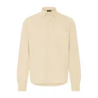 Indicode Langarmhemd "Langarmhemd IDMotoril", Herren, Gr. M, N-Gr, beige (fog), Obermaterial: 100% Polyester PES., Hemden Langarmhemd