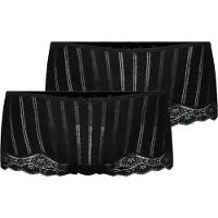 Calida Slip "Slip Panty Etude Toujours Low Cut 2P 2er Pack", Damen, Gr. 36-38, schwarz, Obermaterial: 95% Baumwolle CO. 5% Elasthan EL., Unterhosen Slip