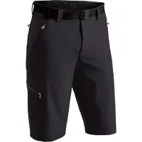 Maier Sports Bermudas "Nil Bermuda", Herren, Gr. 48, Normalgrößen, schwarz, 90% Polyamid, 10% Elasthan, Hosen Bermudas, kurze Herren Wanderhose, moderne Outdoor-Bermuda, Trekkinghose