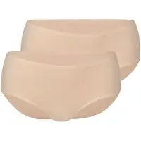 Anita Hipster "2er Pack Hipster Essential", Damen, Gr. LXL, Stoff, beige (desert), Stoff, Obermaterial: 80% Polyamid PA. 20% Elasthan EL., Unterhosen Hipster