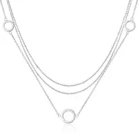 Ailoria Edelstahlkette "Halskette ANNABELLE", Damen, silber, Halsketten Edelstahlkette