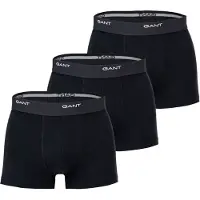 Gant Boxershorts "Boxershort 3er Pack", Herren, Gr. XXL, schwarz, Obermaterial: 95% Baumwolle CO. 5% Elasthan EL., Unterhosen Boxershorts
