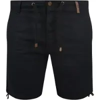 Indicode Leinenhose "Leinenhose IDMoses", Herren, Gr. M, N-Gr, schwarz, Obermaterial: 55% Leinen LI. 45% Baumwolle CO., Hosen Leinenhose