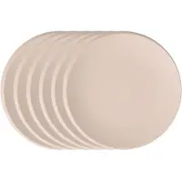 Villeroy & Boch Frühstücksteller "Frühstücksteller NewMoon ø 24 cm 6er Set beige"