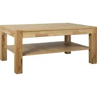 VOGL Möbelfabrik Couchtisch VOGL MÖBELFABRIK "Toronto", braun (eiche, eiche, eiche), B:105cm H:46cm T:65cm, Tische, Couchtisch, in 2 Größen, mit Ablageboden, teilmassiv, Höhe 46 cm, Made in Germany