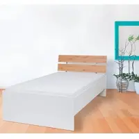 Priess Futonbett "Lissabon", braun (lichtweiß, astkernbuche), B:96cm, Betten, Futonbett