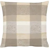 Apelt Dekokissen "3042 Zeitlos elegantes Jacquardmotiv" Gr. 2, beige (natur, gemustert), B:48cm L:48cm, Polyester, Dekokissen_Sitzkissen_Kissenhüllen, Dekokissen, Kissenhülle mit Füllung, 1 Stück