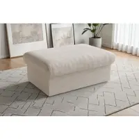 Sit&More Polsterhocker SIT & MORE "Moreno, B: 90 cm", beige (creme), B:90cm H:43cm T:60cm, 100% Polyester, Hocker, Polsterhocker, mit Stauraum, individuell kombinierbar