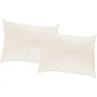 Wirth Dekokissen "Janine" Gr. 3, beige (creme, gemustert unifarben), B:40cm L:60cm, Polyester, Dekokissen_Sitzkissen_Kissenhüllen, Dekokissen, Kissenhülle ohne Füllung, 2 Stück