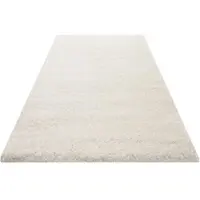 Wecon Home Hochflor-Teppich BASICS "Smilla" Gr. 3, beige (creme, weiß), B:120cm H:50mm L:170cm, Kunstfaser, Teppiche, Hochflor-Teppich, Wohnzimmer