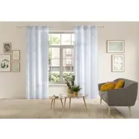 Otto Home 1100000002199 "BELEM" Gr. 4, weiß, B:140cm H:245cm, Polyester, Polyester, Gardinen, 1100000002199, 1 Schal, Polyester, Kreise