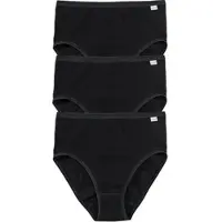 Speidel Slip "Hüftslip Hüftslip ohne Seitennähte 3 Stück", Damen, Gr. 46, 3 Stk., Single-Jersey, schwarz, Single-Jersey, , Unterhosen Slip
