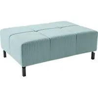 Home affaire Hockerbank "Ancona New", blau (hellblau), B:107cm H:43cm T:71cm, : 88% Polyester, 12% Polyacryl, Hocker, Hockerbank, passend zum Ecksofa, auch in Easy care-Bezug + Cord