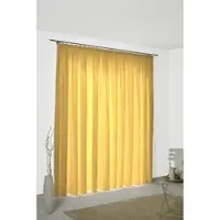 Wirth Vorhang "Felsted" Gr. 3, gelb, B:132cm H:220cm, Jacquard, Polyester, Gardinen, Vorhang