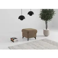 Sit&More Polsterhocker SIT & MORE "Glendale", hellbraun, B:58cm H:48cm T:58cm, 100% Polyester, Hocker, Polsterhocker, mit Stauraum
