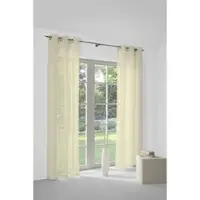 Wirth Vorhang "Sunday" Gr. 2, beige (creme), B:141cm H:175cm, Jacquard, Baumwolle, Polyester, Gardinen, Vorhang, nach Maß