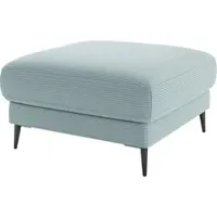 Home affaire Polsterhocker "Downtown", blau (light blau), B:80cm H:44cm T:80cm, 88% Polyester, 12% Polyacryl, Hocker, Polsterhocker, passend zur Serie, auch in Cord