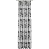 Wirth Vorhang "Bray" Gr. 4, grau (dunkelgrau), B:132cm H:245cm, Jacquard, Baumwolle, Polyester, Gardinen, Vorhang