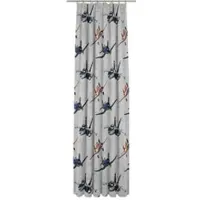 Wirth Vorhang "Planes Echo" Gr. 2, grau (hellgrau), B:142cm H:175cm, Satin, Polyester, Gardinen, Vorhang, Disney
