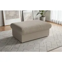 Sit&More Polsterhocker SIT & MORE "Moreno, B: 90 cm", grau (taupe), B:90cm H:43cm T:60cm, 95% Polyester, 5% Polyamid, Hocker, Polsterhocker, mit Stauraum, individuell kombinierbar